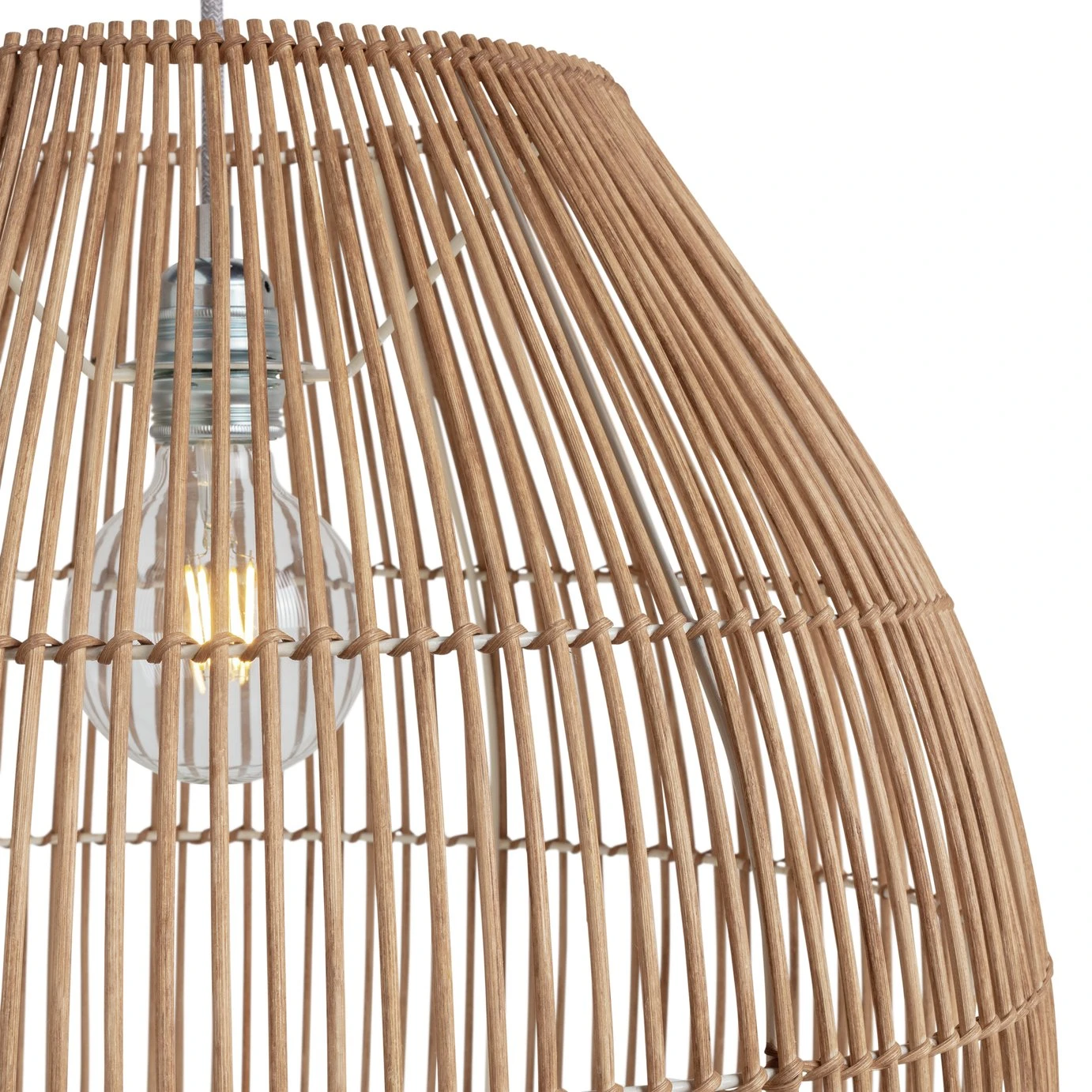 Habitat Emillius Rattan Pendant Shade 4 Habitat Emillius Rattan Pendant Shade - Image 4