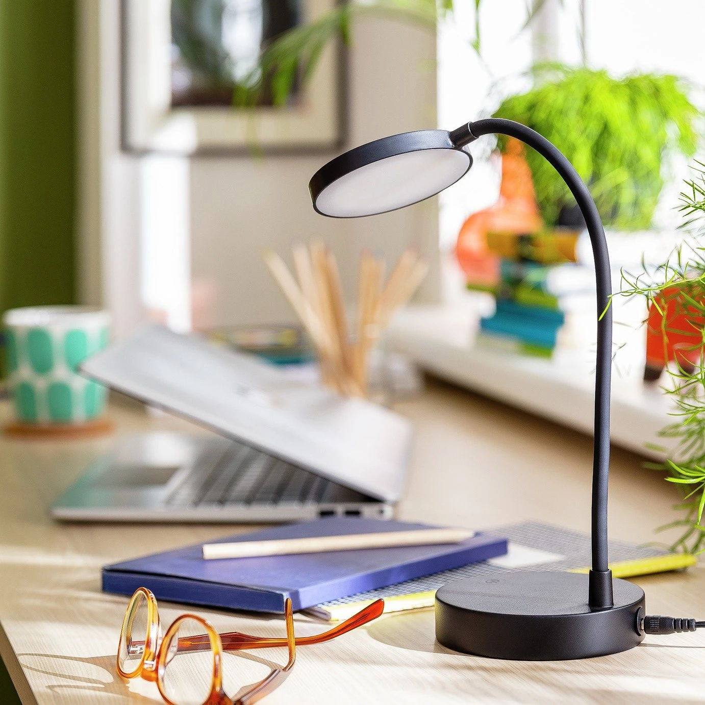Habitat Mopsa LED Desk Lamp - Black 1 Habitat Mopsa LED Desk Lamp - Black