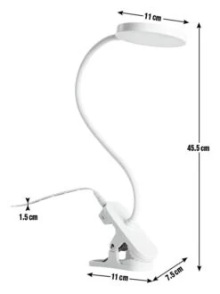 Habitat Mopsa Clip Lamp - White 12 Habitat Mopsa Clip Lamp - White -Habitat Store 9405259 R E001