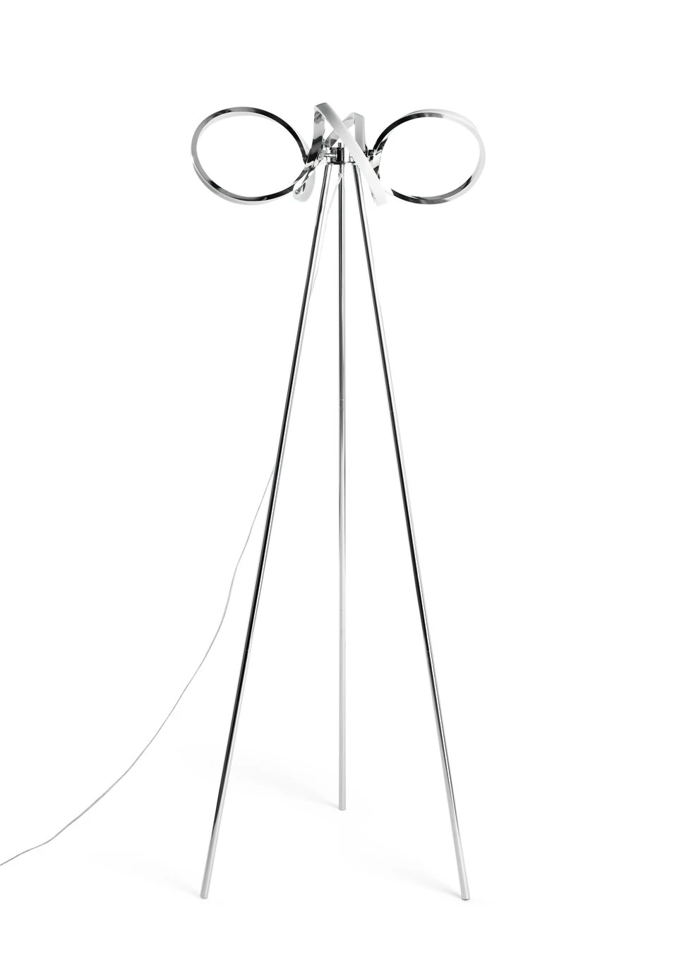 Habitat Spiral LED Tripod Floor Lamp - Chrome 1 Habitat Spiral LED Tripod Floor Lamp - Chrome