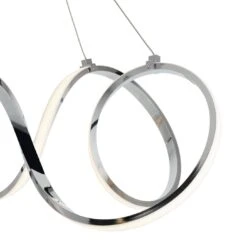 Habitat Spiral Metal LED Pendant Light - Chrome -Habitat Store 9405486 R Z002A