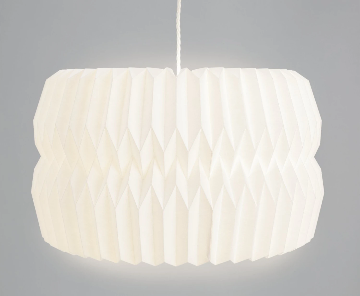 Habitat Tamora 55cm Paper Shade - White 3 Habitat Tamora 55cm Paper Shade - White - Image 3