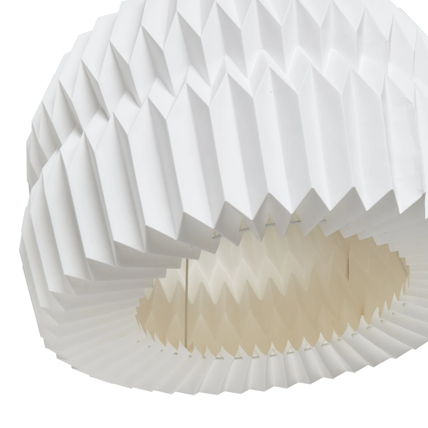 Habitat Tamora 55cm Paper Shade - White 5 Habitat Tamora 55cm Paper Shade - White - Image 5