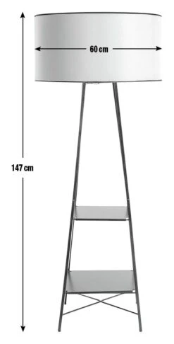 Habitat Thasia Floor Lamp - Black And White 11 Habitat Thasia Floor Lamp - Black And White -Habitat Store 9405730 R E001