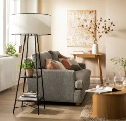 Habitat Thasia Floor Lamp - Black And White 17 Habitat Thasia Floor Lamp - Black And White -Habitat Store 9405730 R Z002C