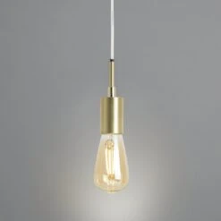 Habitat Lockie Brushed Brass Pendant Ceiling Light - Gold -Habitat Store 9406179 R Z002C