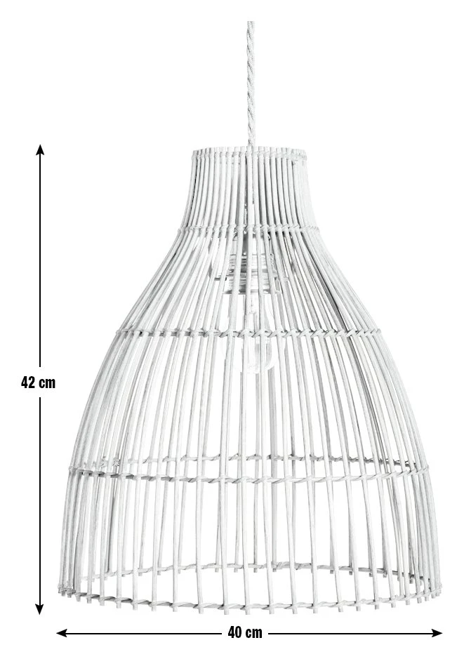 Habitat Camillo Rattan Midi Pendant Shade - Natural 4 Habitat Camillo Rattan Midi Pendant Shade - Natural - Image 4