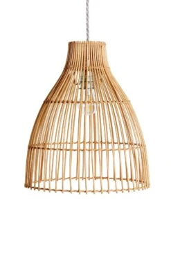 Habitat Camillo Rattan Midi Pendant Shade - Natural 9 Habitat Camillo Rattan Midi Pendant Shade - Natural -Habitat Store 9406186 R Z001C
