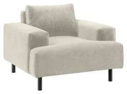 Habitat Julien Velvet Armchair - Natural -Habitat Store 9409640 R Z008A