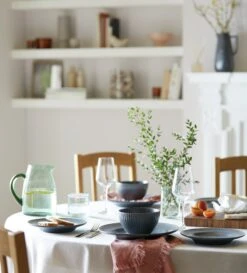 Habitat 12 Piece Stoneware Felicity Dinner Set - Blue 16 Habitat 12 Piece Stoneware Felicity Dinner Set - Blue -Habitat Store 9410251 R Z002C