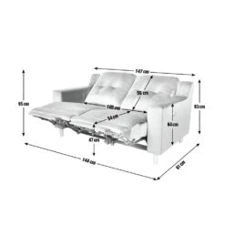 Habitat Emerson Velvet 2 Seater Recliner Sofa - Navy Blue 19 Habitat Emerson Velvet 2 Seater Recliner Sofa - Navy Blue -Habitat Store 9417560 R E001