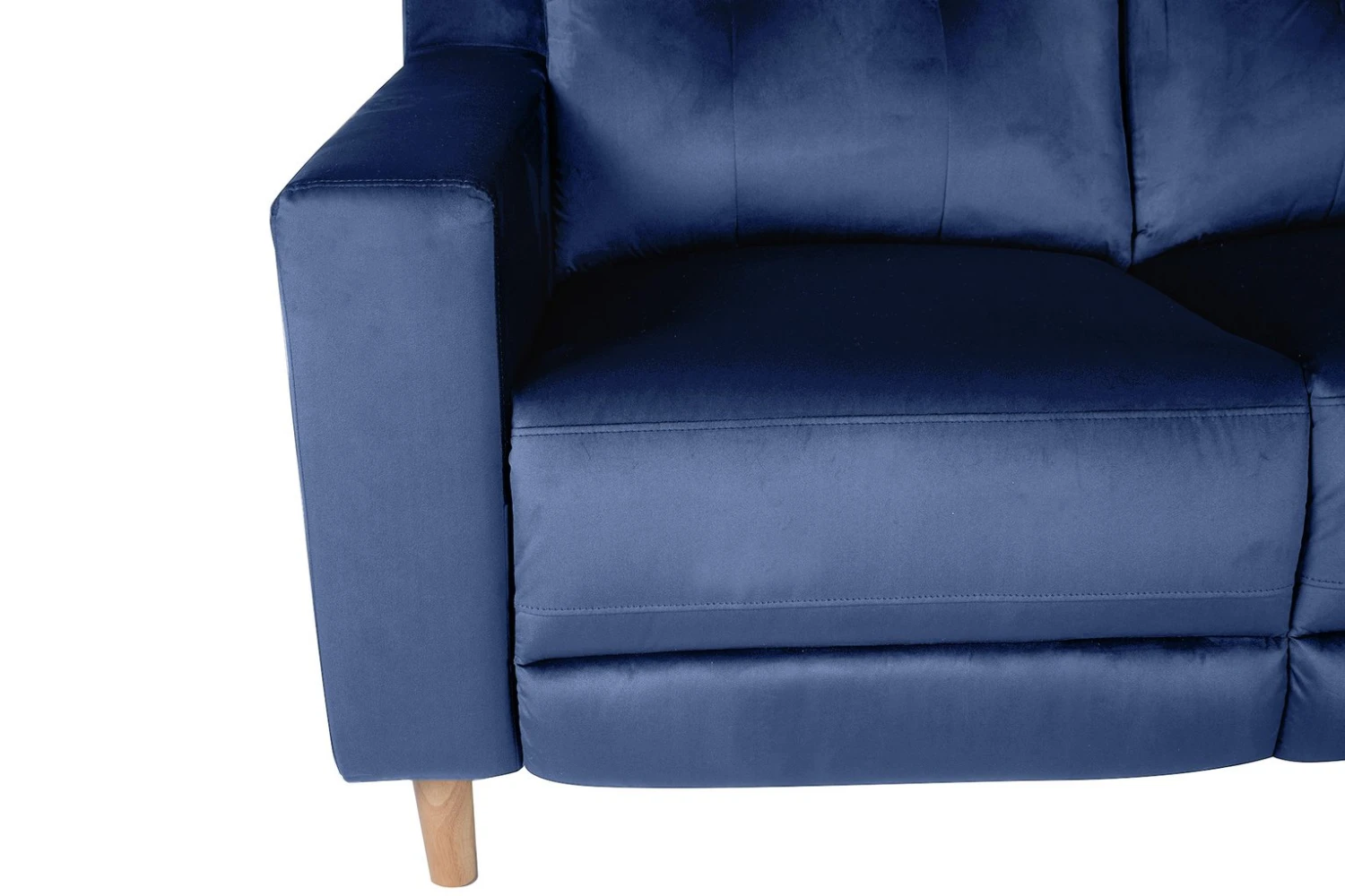 Habitat Emerson Velvet 2 Seater Recliner Sofa - Navy Blue 8 Habitat Emerson Velvet 2 Seater Recliner Sofa - Navy Blue - Image 8