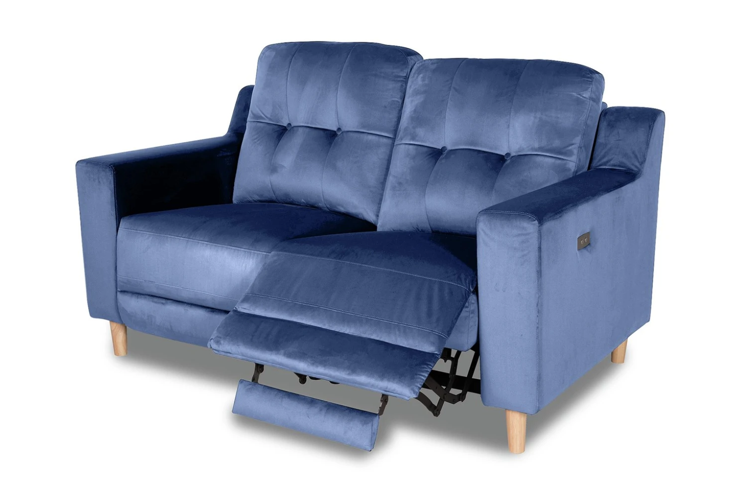 Habitat Emerson Velvet 2 Seater Recliner Sofa - Navy Blue 13 Habitat Emerson Velvet 2 Seater Recliner Sofa - Navy Blue - Image 13