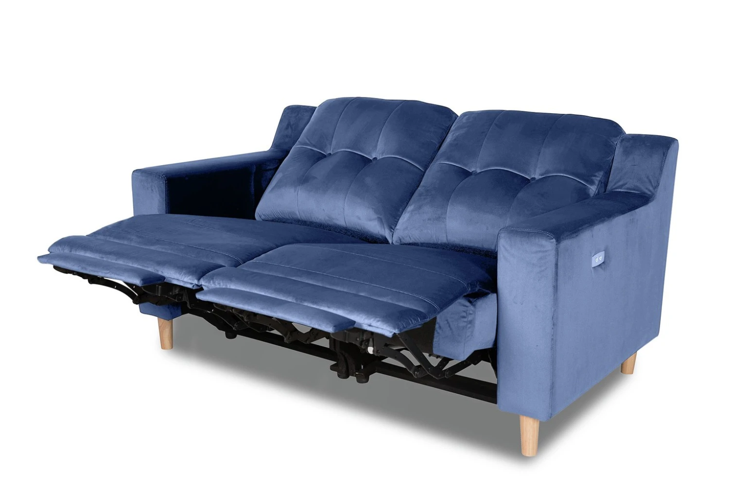 Habitat Emerson Velvet 2 Seater Recliner Sofa - Navy Blue 15 Habitat Emerson Velvet 2 Seater Recliner Sofa - Navy Blue - Image 15