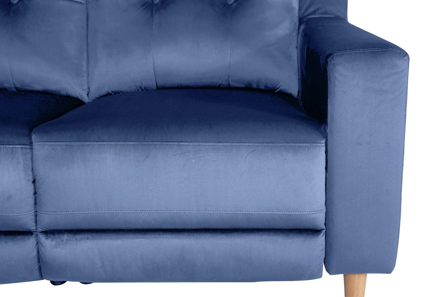 Habitat Emerson Velvet 2 Seater Recliner Sofa - Navy Blue 16 Habitat Emerson Velvet 2 Seater Recliner Sofa - Navy Blue - Image 16