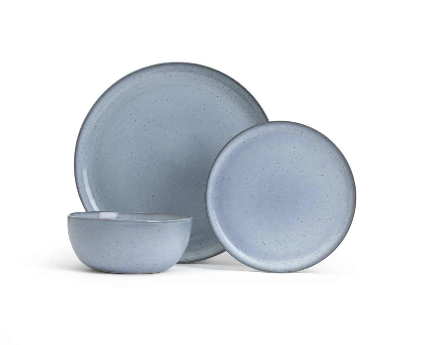 Habitat Evora 12 Piece Stoneware Dinner Set - Blue 1 Habitat Evora 12 Piece Stoneware Dinner Set - Blue