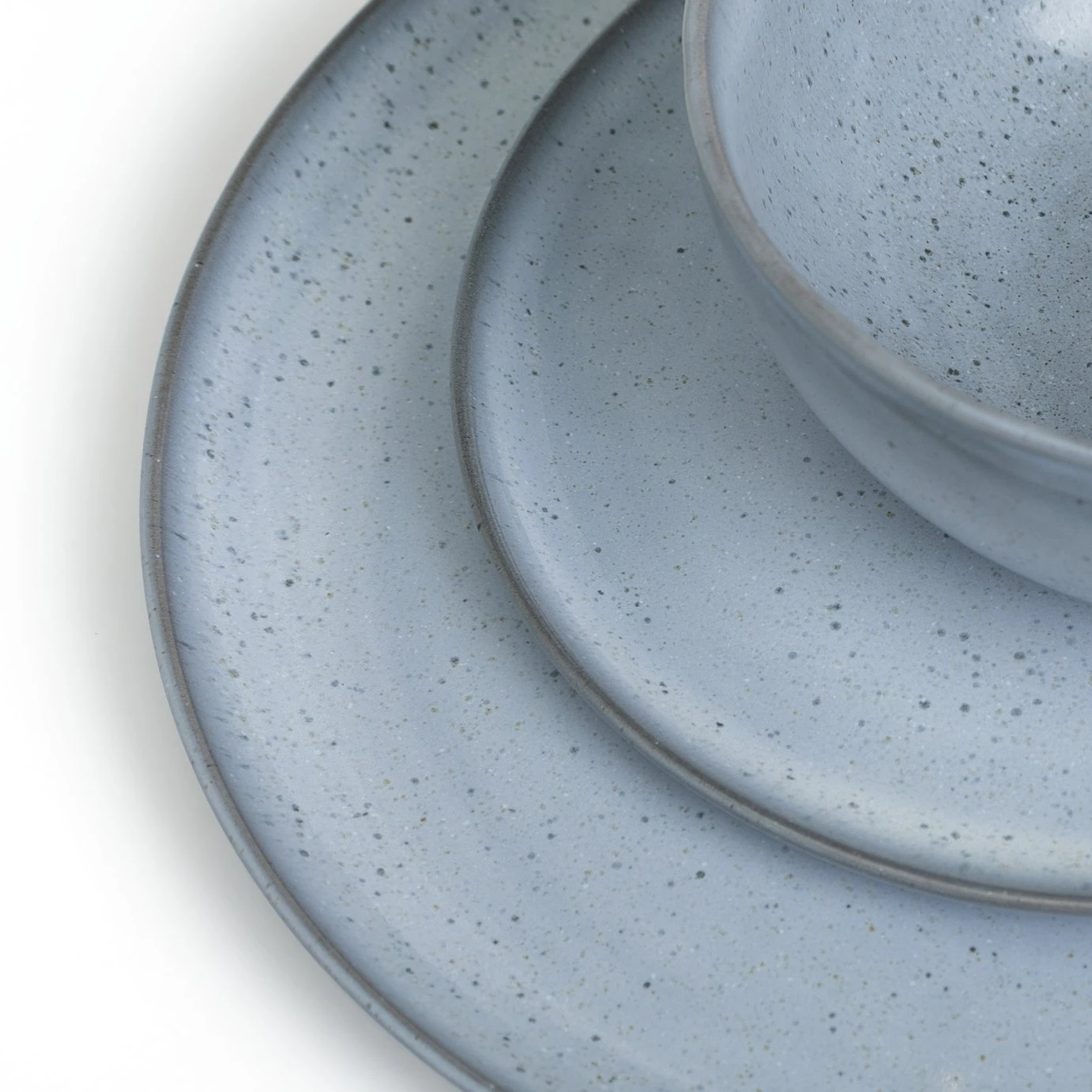 Habitat Evora 12 Piece Stoneware Dinner Set - Blue 6 Habitat Evora 12 Piece Stoneware Dinner Set - Blue - Image 6