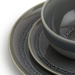 Habitat Evora 12 Piece Stoneware Dinner Set - Green -Habitat Store 9424254 R Z005A