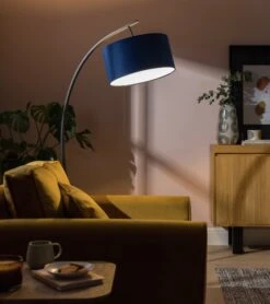 Habitat 40cm Velvet Shade - Navy 15 Habitat 40cm Velvet Shade - Navy -Habitat Store 9431508 R Z003C