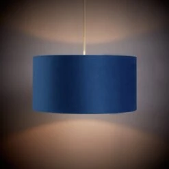 Habitat 40cm Velvet Shade - Navy 16 Habitat 40cm Velvet Shade - Navy -Habitat Store 9431508 R Z004C