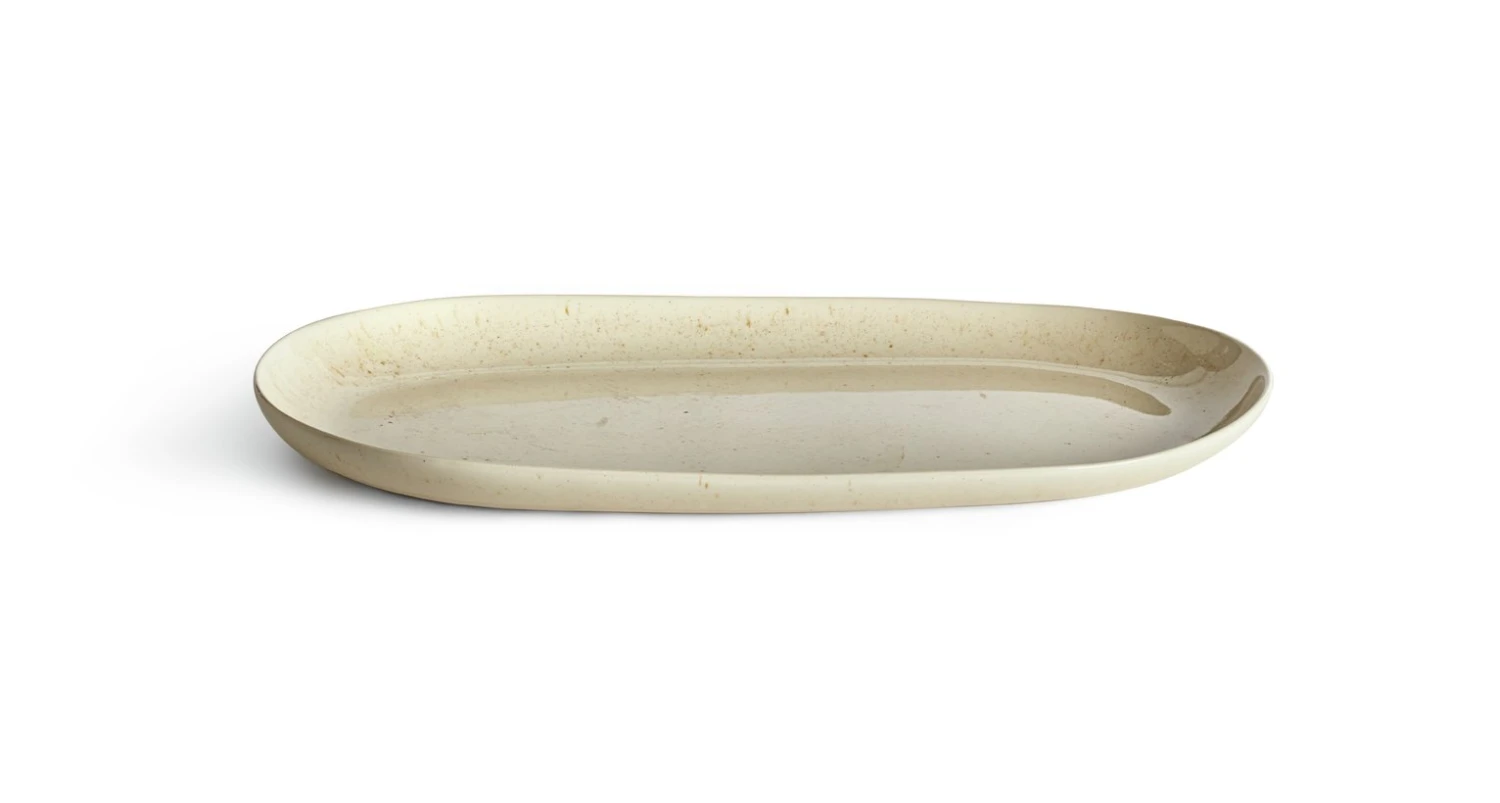 Habitat Evora Stoneware Serving Platter - Natural 1 Habitat Evora Stoneware Serving Platter - Natural