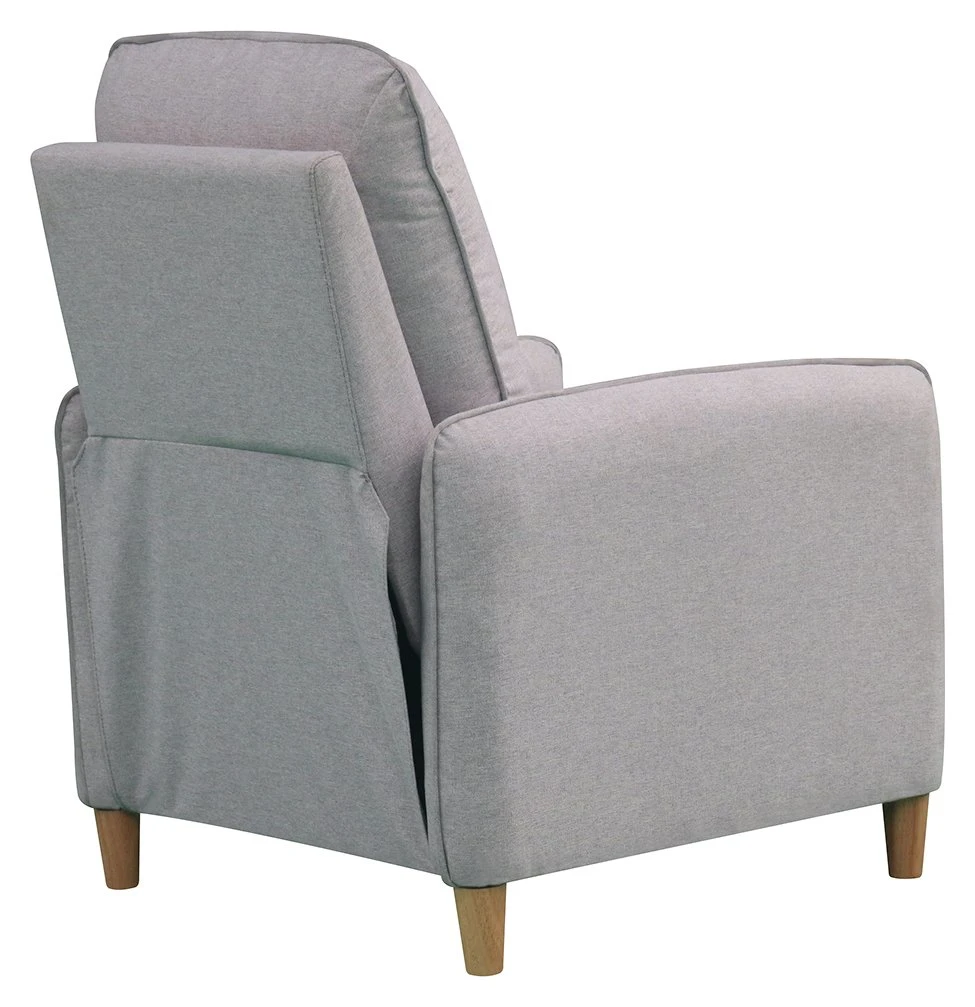 Habitat Tate Manual Pushback Recliner Chair - Grey 5 Habitat Tate Manual Pushback Recliner Chair - Grey - Image 5