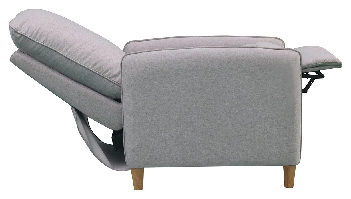 Habitat Tate Manual Pushback Recliner Chair - Grey 7 Habitat Tate Manual Pushback Recliner Chair - Grey - Image 7