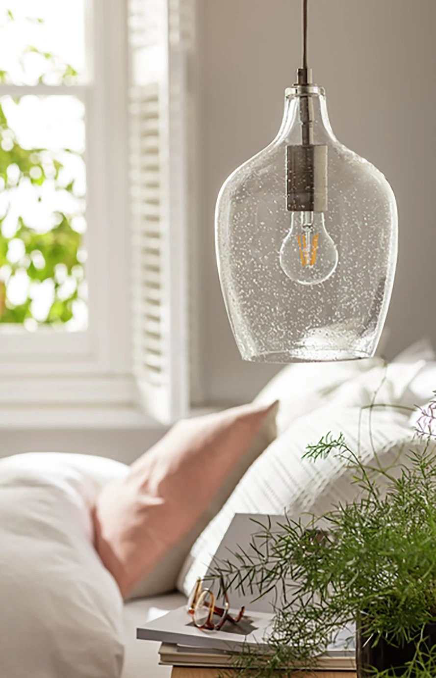 Habitat Abas Bubble Glass Pendant Light - Chrome 1 Habitat Abas Bubble Glass Pendant Light - Chrome