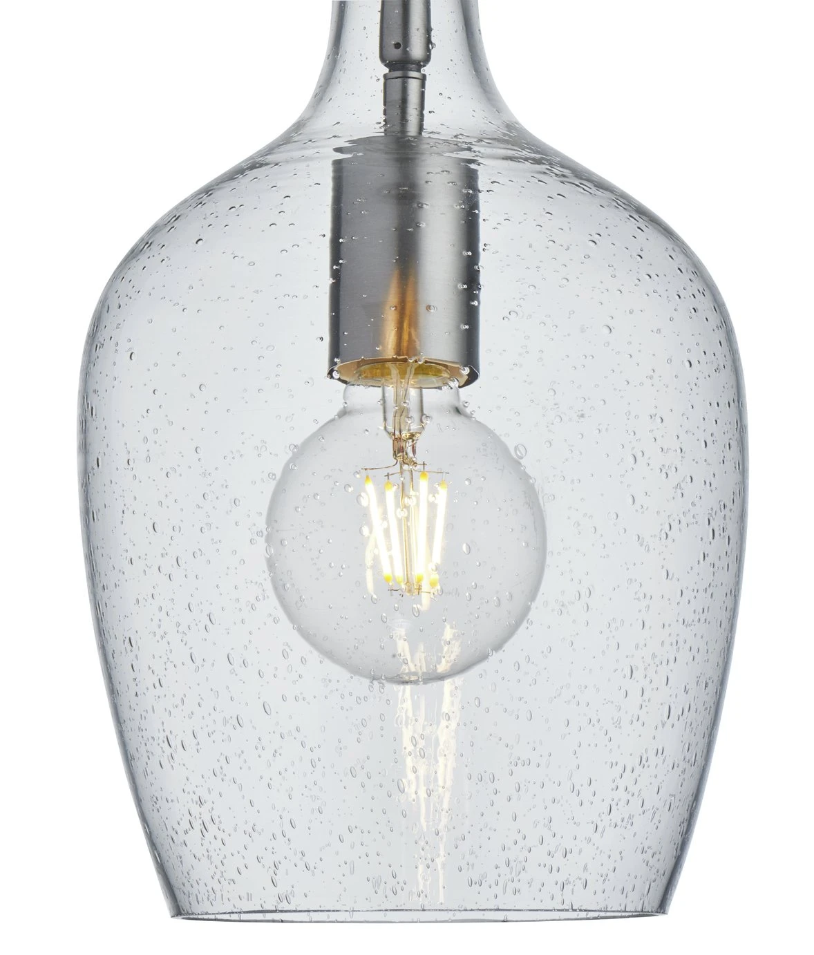 Habitat Abas Bubble Glass Pendant Light - Chrome 4 Habitat Abas Bubble Glass Pendant Light - Chrome - Image 4