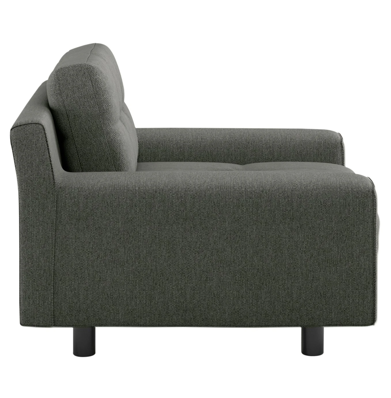 Habitat Hendricks Fabric Armchair - Charcoal 5 Habitat Hendricks Fabric Armchair - Charcoal - Image 5