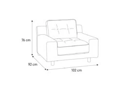 Habitat Hendricks Fabric Armchair - Charcoal 15 Habitat Hendricks Fabric Armchair - Charcoal -Habitat Store 9446995 R Z020A