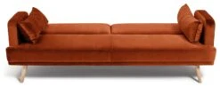 Habitat Andy Clic Clac Velvet Sofa Bed - Orange -Habitat Store 9451344 R Z006A