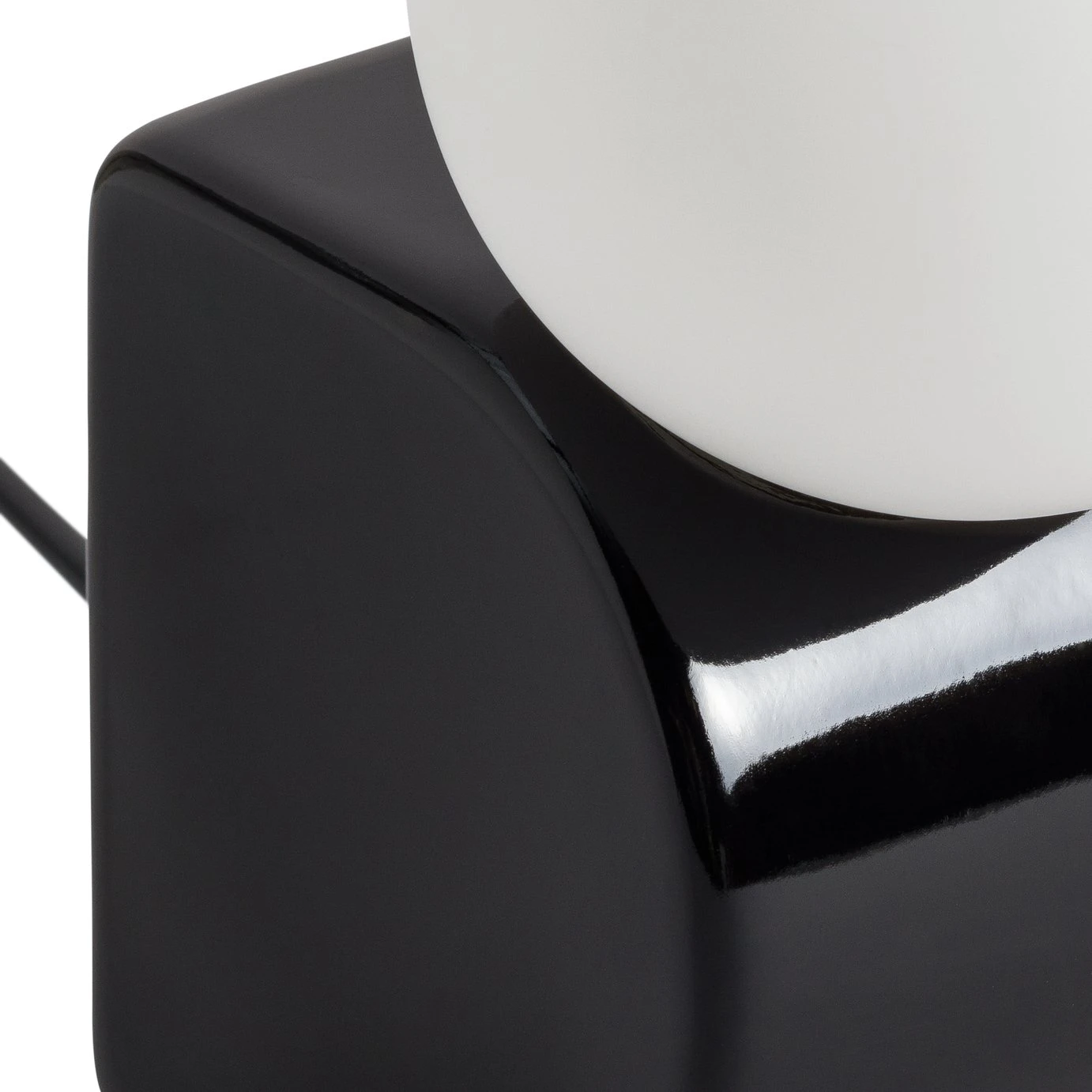 Habitat Vico Opal Table Lamp - Black 6 Habitat Vico Opal Table Lamp - Black - Image 6
