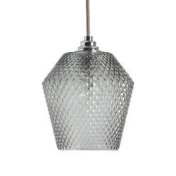 Habitat Nubia Faceted Glass Shade - Smoke Grey 9 Habitat Nubia Faceted Glass Shade - Smoke Grey -Habitat Store 9453957 R Z001C