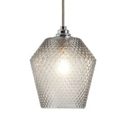 Habitat Nubia Faceted Glass Shade - Smoke Grey 12 Habitat Nubia Faceted Glass Shade - Smoke Grey -Habitat Store 9453957 R Z006A