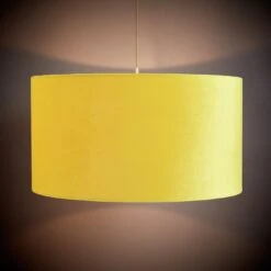 Habitat 49cm Velvet Shade - Saffron -Habitat Store 9458495 R Z002C