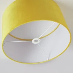 Habitat 49cm Velvet Shade - Saffron -Habitat Store 9458495 R Z003A