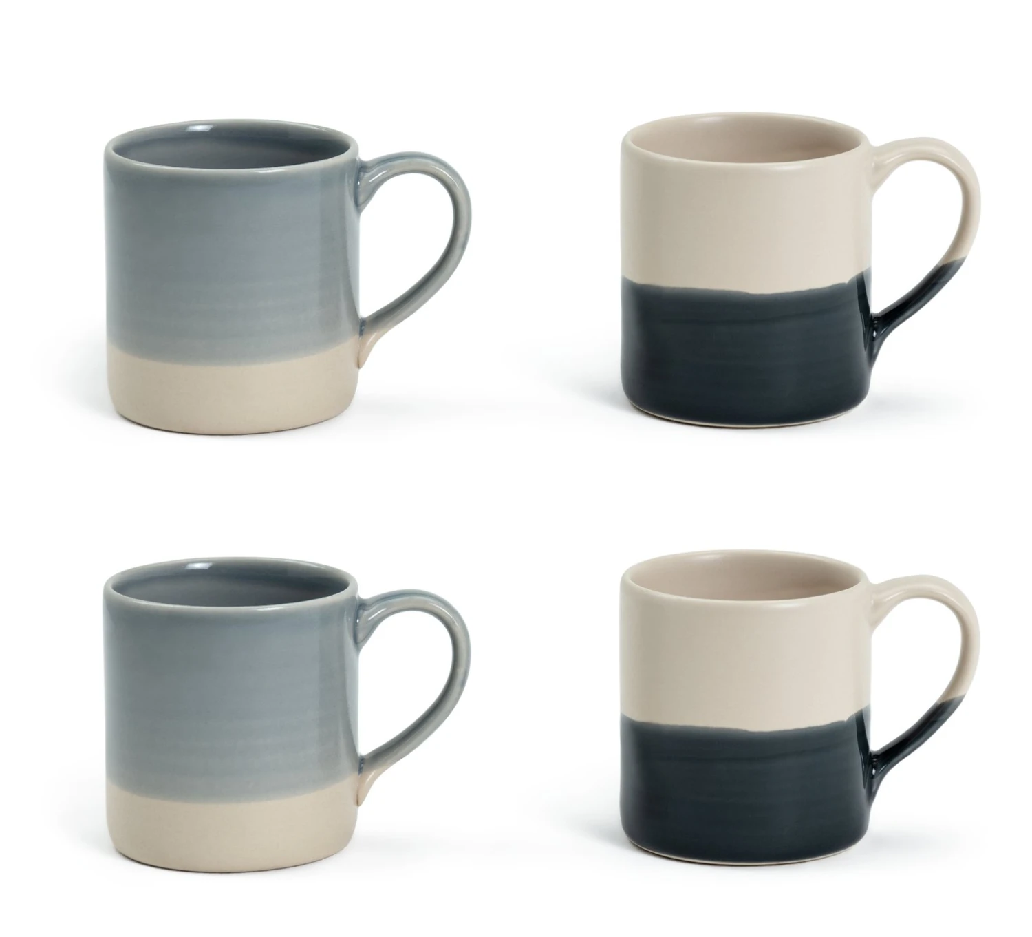 Habitat Artisan Set Of 4 Mugs - Blue 1 Habitat Artisan Set Of 4 Mugs - Blue