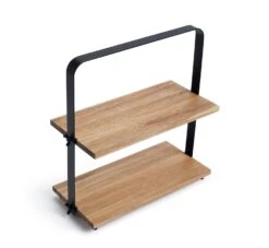 Habitat Industrial Two Tier Wooden Serving Platter 11 Habitat Industrial Two Tier Wooden Serving Platter -Habitat Store 9474857 R Z005A