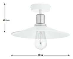 Habitat Pixie Flush To Ceiling Light - Off White 7 Habitat Pixie Flush To Ceiling Light - Off White -Habitat Store 9478523 R E001