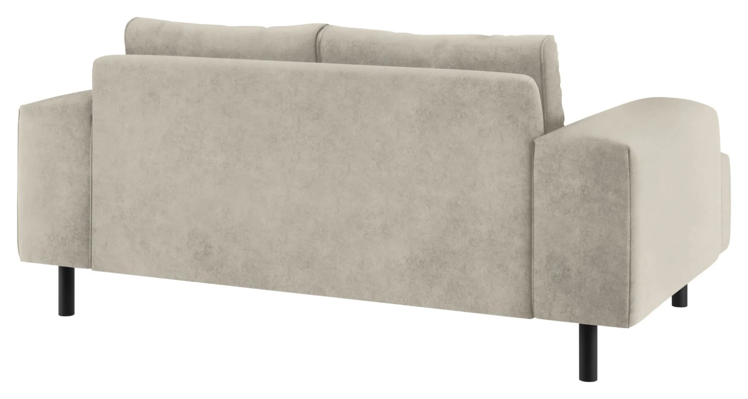 Habitat Julien Velvet 2 Seater Sofa - Natural 3 Habitat Julien Velvet 2 Seater Sofa - Natural - Image 3