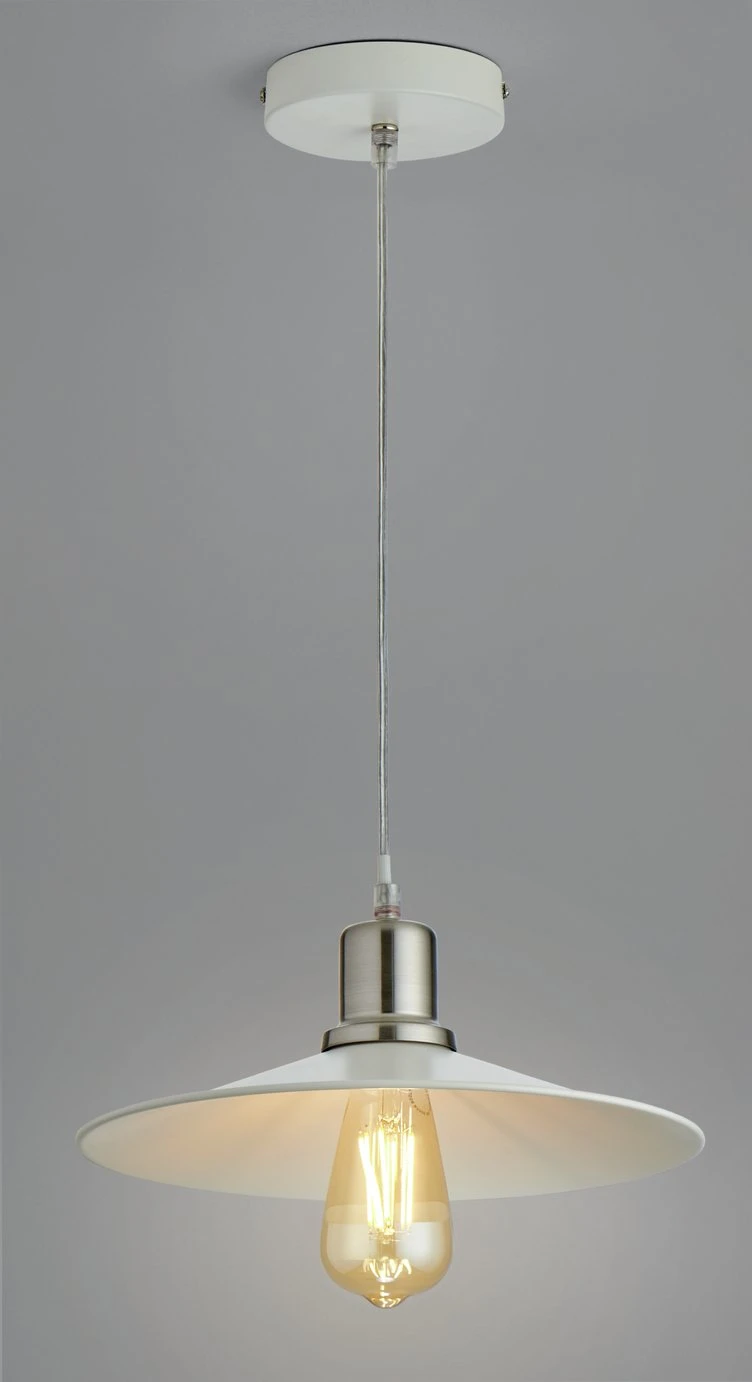 Habitat Pixie Pendant Light - Off White 2 Habitat Pixie Pendant Light - Off White - Image 2