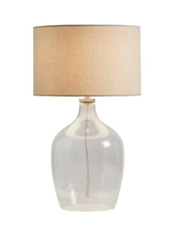 Habitat Abas Glass Table Lamp - Clear & Cream 16 Habitat Abas Glass Table Lamp - Clear & Cream -Habitat Store 9489732 R Z006A