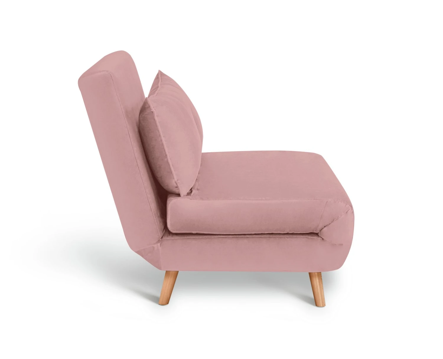 Habitat Roma Small Double Velvet Chairbed - Pink 5 Habitat Roma Small Double Velvet Chairbed - Pink - Image 5