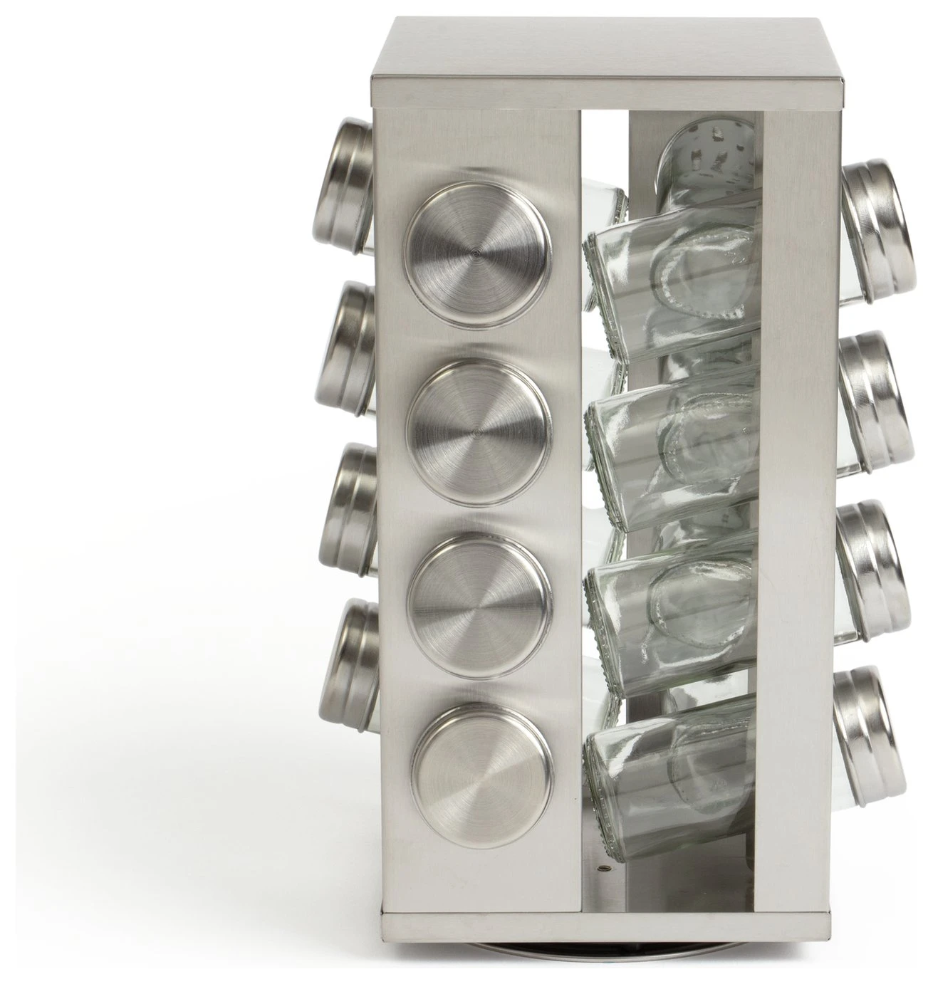 Habitat 16 Jar Stainless Steel Revolving Spice Rack 3 Habitat 16 Jar Stainless Steel Revolving Spice Rack - Image 3