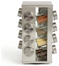 Habitat 16 Jar Stainless Steel Revolving Spice Rack 9 Habitat 16 Jar Stainless Steel Revolving Spice Rack -Habitat Store 9491153 R Z004A