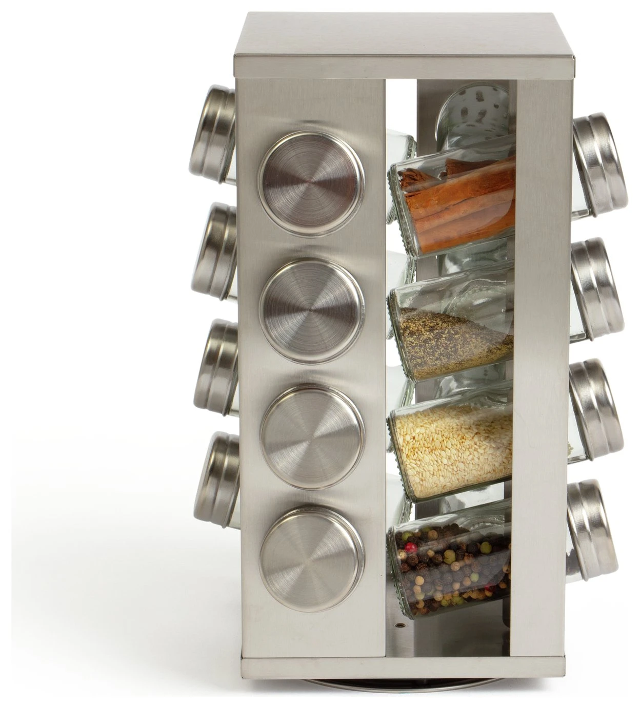 Habitat 16 Jar Stainless Steel Revolving Spice Rack 5 Habitat 16 Jar Stainless Steel Revolving Spice Rack - Image 5