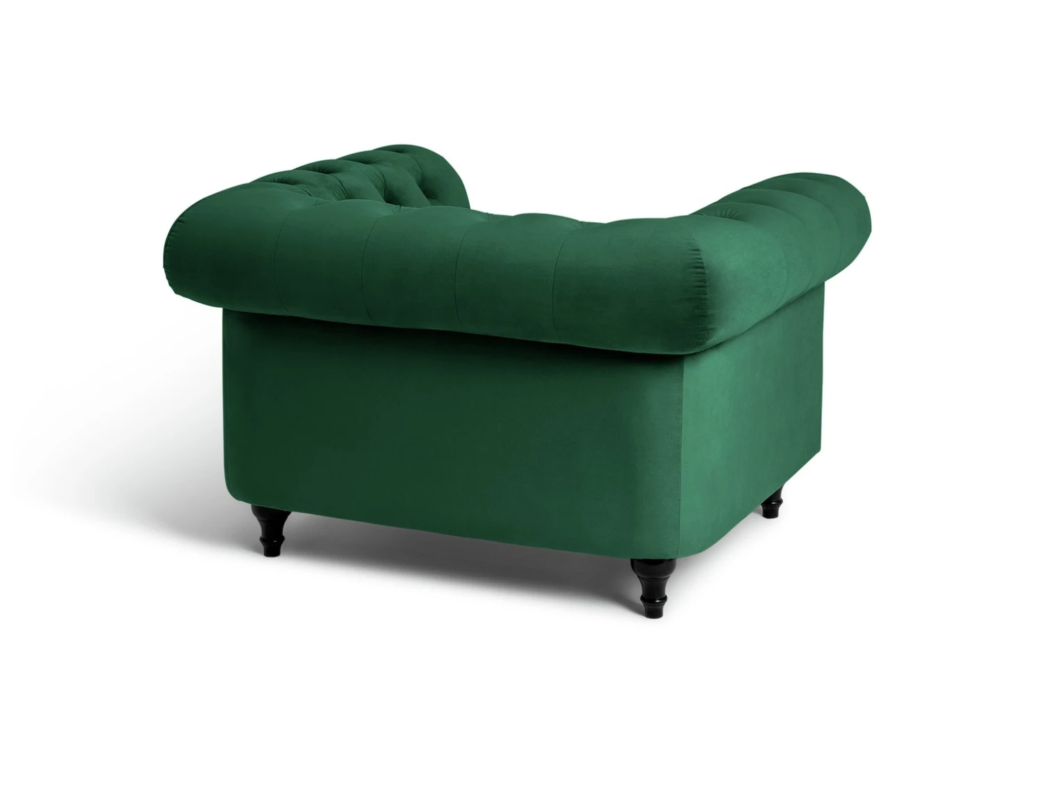 Habitat Chesterfield Velvet Armchair - Green 4 Habitat Chesterfield Velvet Armchair - Green - Image 4