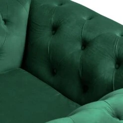 Habitat Chesterfield Velvet Armchair - Green 15 Habitat Chesterfield Velvet Armchair - Green -Habitat Store 9491641 R Z005A