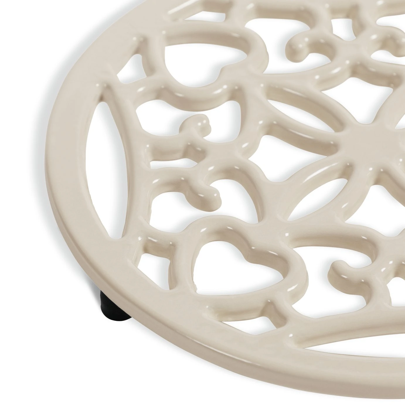 Habitat Cast Iron Trivet - Cream 4 Habitat Cast Iron Trivet - Cream - Image 4